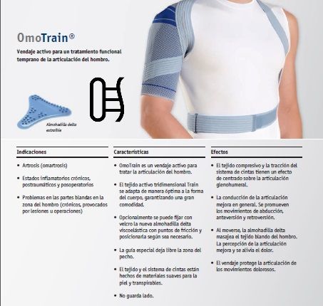 Vendaje activo parta un tratamiento funcional temprano de la articulación del hombro